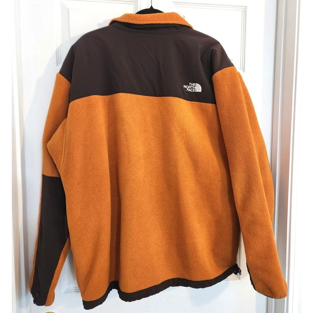 The North Face Denali Fleece Polartec Mens XL Orange Black Y2K Coat Jacket Rare